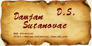 Damjan Šutanovac vizit kartica